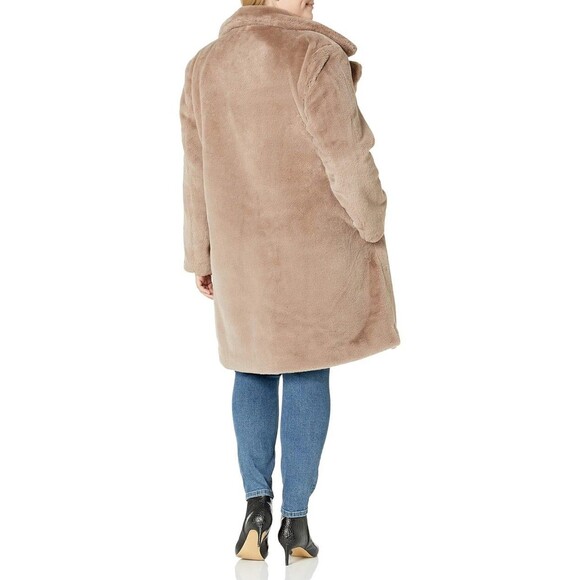 The Drop Women's Kiara Super Soft NWT Loose-Fit Long Faux Fur Coat Size Large - Picture 8 of 11